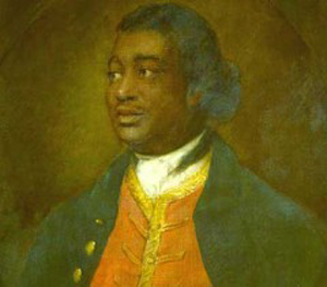 A portrait painting of Ignatius Sancho