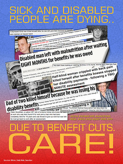 Disability Cuts poster